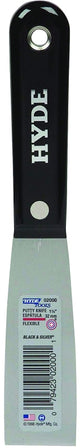 Hyde 02000 Putty Knife, 3-3/4 in L Blade, 1-1/4 in W Blade, HCS Blade