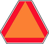Hy-Ko TA-1 Highway Sign, Rectangular, Orange Legend, Red Background, Aluminum, 16 in W x 14 in H Dimensions