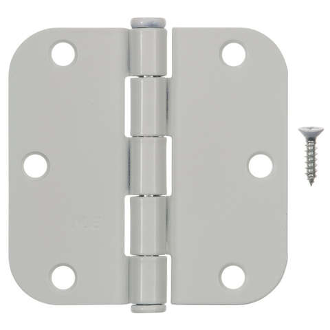 Ace 3-1/2 in. L White Residential Door Hinge 3 pk