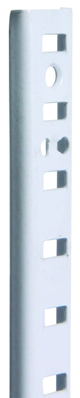 Knape & Vogt 255 Series PK255 WH 60 Shelf Standard, 500 lb, 23 ga Thick Material, 5/8 in W, 60 in H, Steel