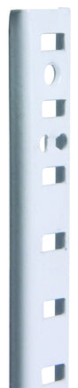 Knape & Vogt 255 Series PK255 WH 48 Shelf Standard, 500 lb, 23 ga Thick Material, 5/8 in W, 48 in H, Steel