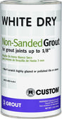 Custom WDG1-6 Polymer Modified Grout, White, 1 lb Can