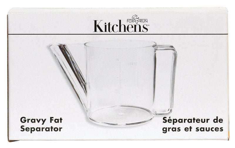Fox Run Clear Polycarbonate Fat/Gravy Separator 1-1/2 cups