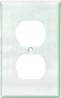 Eaton Wiring Devices 2132W Series Wallplate, Standard-Size, 4-1/2 in L, 2-3/4 in W, 1-Gang, Thermoset, White