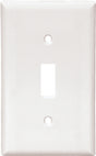 Eaton Wiring Devices 2134W Wallplate, Standard-Size, 4-1/2 in L, 2-3/4 in W, 1-Gang, Thermoset, White
