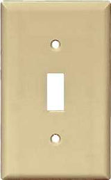 WALL PLATE 1 GNG TGL NYLN IVRY, Pack of 10