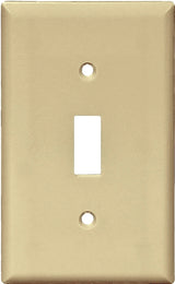 WALL PLATE 1 GNG TGL NYLN IVRY, Pack of 10