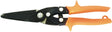 Crescent Wiss M300N Utility Snip, 10-1/2 in OAL, Straight Cut, Steel Blade, Non-Slip Grip Handle, Orange Handle