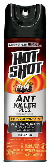 Hot Shot 4480-9 Ant Killer Plus, Liquid, Spray Application, 16 oz Aerosol Can