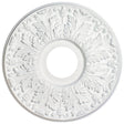 Westinghouse 7702800 Ceiling Medallion, 15-1/2 in Dia, Plastic, Traditional White, For: Ceiling Fans, Lighting Fixtures