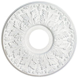 Westinghouse 7702800 Ceiling Medallion, 15-1/2 in Dia, Plastic, Traditional White, For: Ceiling Fans, Lighting Fixtures