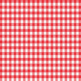 Magic Cover Red/White Checkered Vinyl Disposable Tablecloth 90 in. L X 52 in. W