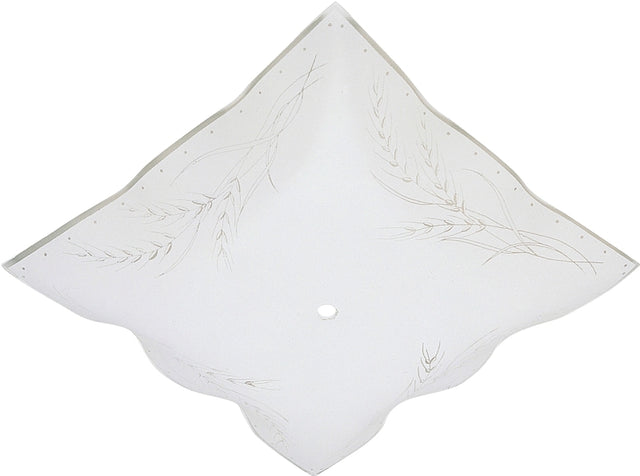 Westinghouse 8180000 Light Diffuser, 1-1/2 in H, Square, Glass, White, Pack of 10
