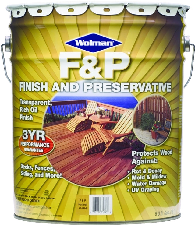 Wolman 14395 Preservative, Natural, Liquid, 5 gal, Can