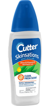 Cutter SKINSATIONS 54010-6 Insect Repellent, 6 fl-oz Bottle, Liquid, Water White, Alcohol