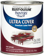 Rust-Oleum 1964502 Enamel Paint, Water Base, Gloss Sheen, Colonial Red, 1 qt, Can, 120 sq-ft Coverage Area