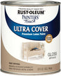 Rust-Oleum 1994502 Enamel Paint, Water Base, Gloss Sheen, Almond, 1 qt, Can, 120 sq-ft Coverage Area