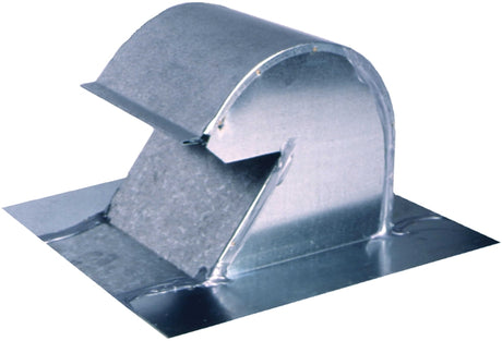 Master Flow GNV4 Gooseneck Vent, 4-1/8 in OAL, 6-1/2 in OAW, Steel, Mill, Galvanized