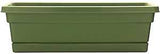 Southern Patio WB2412OG Window Box Planter, 7.22 in H, 8 in W, 23-3/4 in D, Dynamic Design, Polyresin, Olive Green