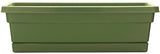 Southern Patio WB2412OG Window Box Planter, 7.22 in H, 8 in W, 23-3/4 in D, Dynamic Design, Polyresin, Olive Green