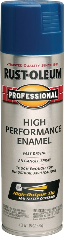 Rust-Oleum 7527838 Professional Enamel Spray Paint, Gloss, Royal Blue, 15 oz Can