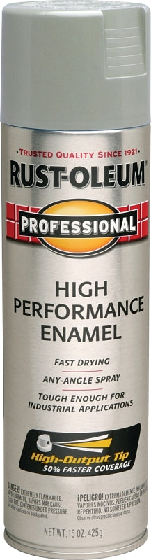 Rust-Oleum 7581838 Professional Enamel Spray Paint, Gloss, Light Machine Gray, 15 oz Can
