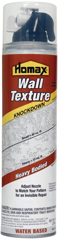 Homax 4060-06 Knock Down Wall Texture, Liquid, Solvent, Gray/White, 10 oz Can