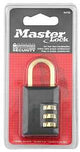 Master Lock 647D Padlock, 3/16 in Dia Shackle, 7/8 in H Shackle, Steel Shackle, Zinc Body, 1-3/16 in W Body