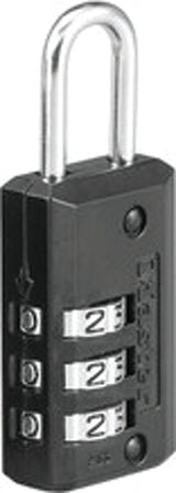 Master Lock 646T Padlock, 1/8 in Dia Shackle, 11/16 in H Shackle, Steel Shackle, Zinc Body, 13/16 in W Body