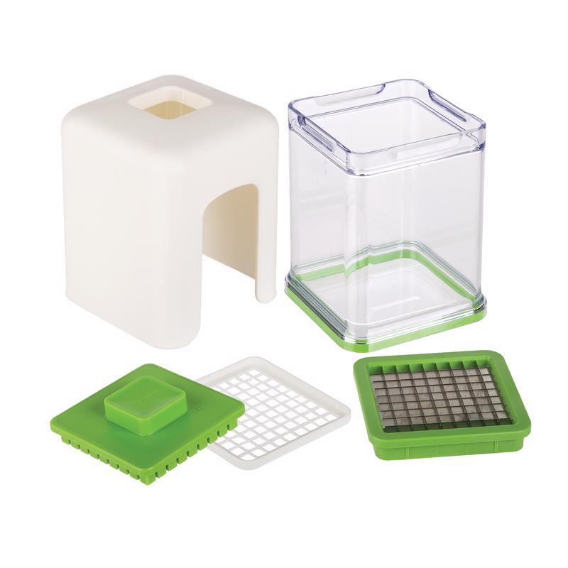 Progressive Prepworks Green/White Plastic Food Chopper, Pack of 4