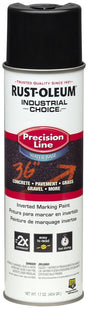 Rust-Oleum 1875838 Inverted Marking Spray Paint, Black, 17 oz, Can