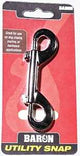 Baron C-161 Bolt Snap, 60 lb Working Load, Zinc, Nickel