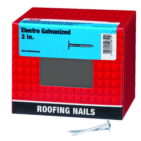 Ace 3 in. Roofing Electro-Galvanized Steel Nail Large Head 5 lb