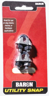 Baron C-260-1/8 Wire Rope Clip, Malleable Iron