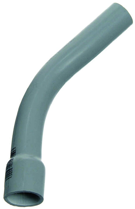 Carlon UA7AGB-CAR Elbow, 45 deg Angle, 1-1/4 in Plain End, PVC, Gray, 1/PK