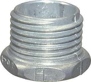 Halex 07015 Conduit Chase Nipple, 1-1/2 in, Zinc