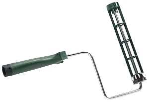 Wooster R017-9 Roller Frame, 9 in L Roller, Polypropylene Handle, Threaded Handle, Green Handle