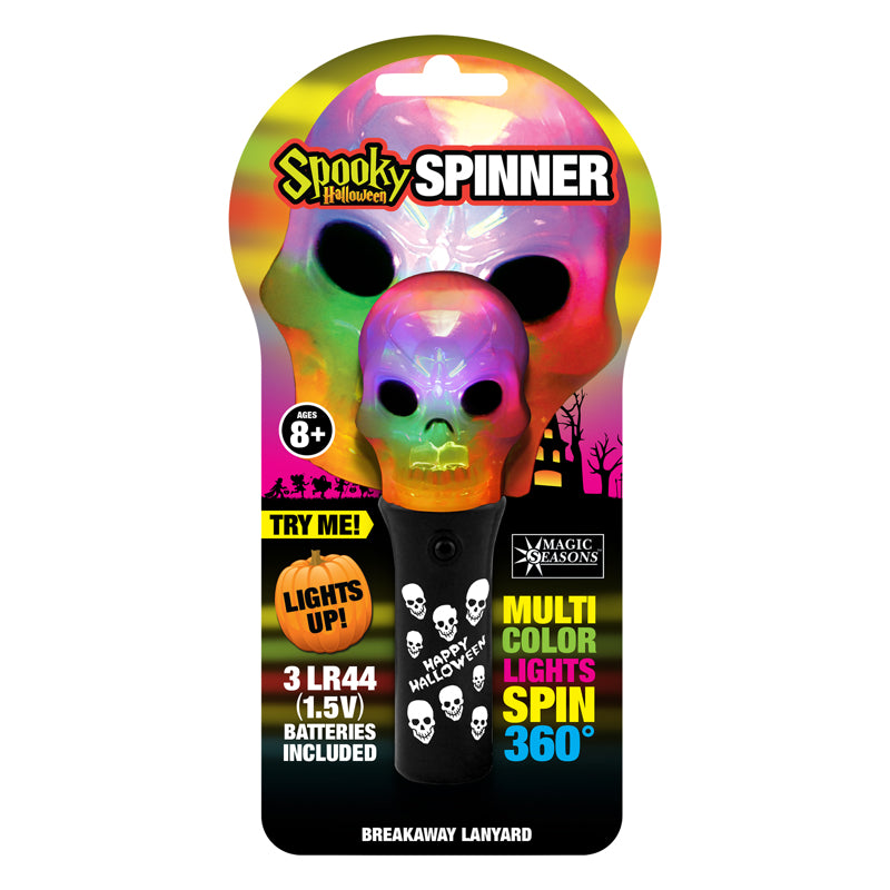 Magic Seasons 7.5 in. Prelit Spooky Spinner Lights, Pack of 12