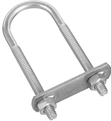 National Hardware N222-109 U-Bolt, 1/4-20 Thread, 1-3/4 in L Thread, Steel, Zinc, Pack of 5
