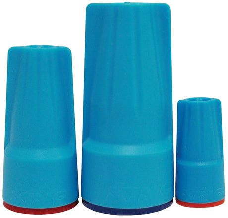 King Innovation Dryconn Series 62310 Wire Connector, Aqua Blue, 14 to 6 AWG Wire, Copper Contact, 3/Pk