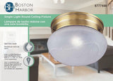 Boston Harbor F14AB01-8063-3L Single Light Round Ceiling Fixture, 120 V, 60 W, 1-Lamp, A19 or CFL Lamp