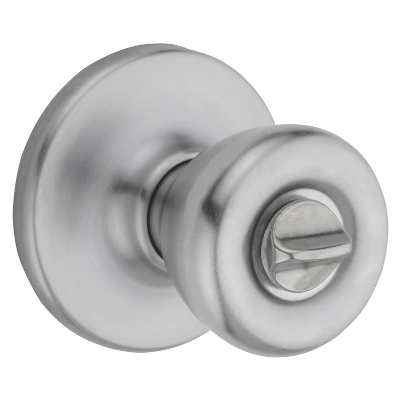 Kwikset 300T26DRCLRCSBX Privacy Door Knob, Satin Chrome