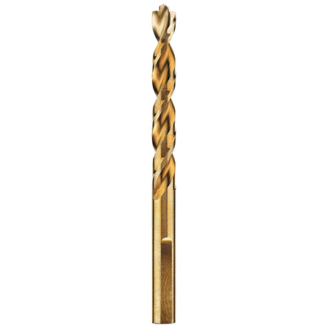 DEWALT DWA1212 Drill Bit, 3/16 in Dia, 3-1/2 in OAL, Parabolic Flute, 3-Flat Shank