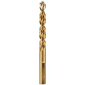 DEWALT DWA1213 Drill Bit, 13/64 in Dia, 3-5/8 in OAL, Parabolic Flute, 3-Flat Shank