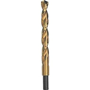 DEWALT DW1332 Jobber Drill Bit, 1/2 in Dia, 6 in OAL, Parabolic Flute, 3/8 in Dia Shank, Reduced Shank