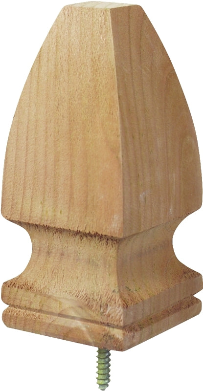 UFP 106515 Post Top, 6-3/4 in H, French Gothic, Pine, White