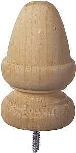 UFP 106091 Post Top, 5-1/2 in H, Acorn, Pine, White