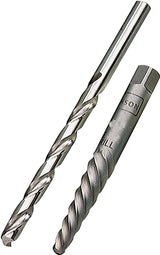 Irwin 53703 Series Extractor and Drill Bit Set, Specifications: #3 Shank, 1/4 In Drill Bit, Standard Shank, HSS