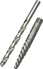 Irwin 53703 Series Extractor and Drill Bit Set, Specifications: #3 Shank, 1/4 In Drill Bit, Standard Shank, HSS