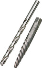 Irwin 53704 Series Extractor and Drill Bit Set, Specifications: #4 Shank, 1/4 In Drill Bit, Standard Shank, HSS